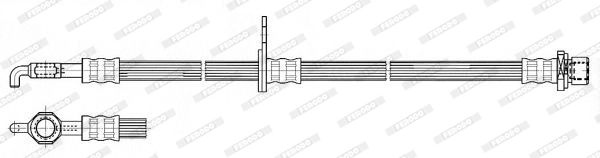 Flexible de frein FERODO FHY2609