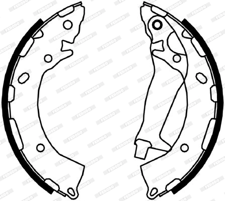 Jeu de mâchoires de frein FERODO FSB4047