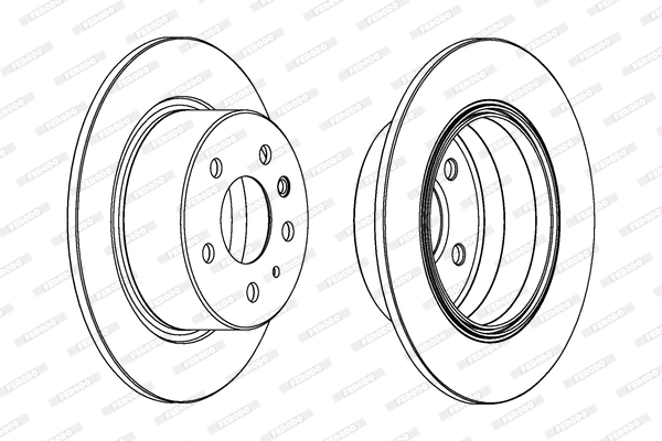 Disque de frein FERODO DDF003