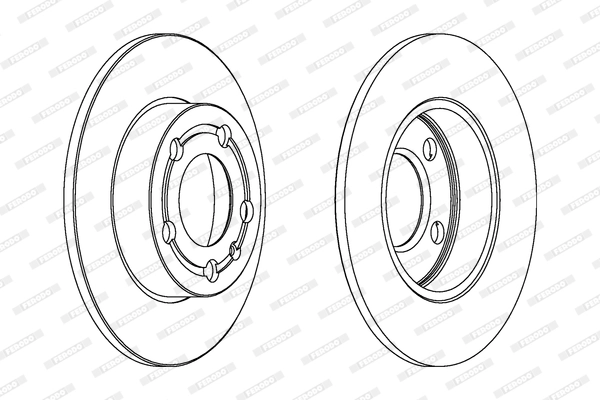 Disque de frein FERODO DDF1233