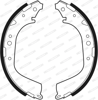 Jeu de mâchoires de frein FERODO FSB213