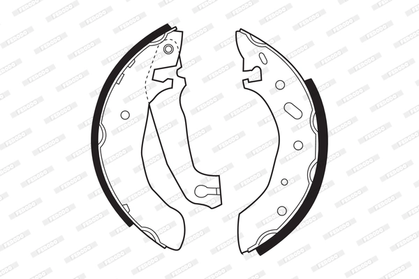 Jeu de mâchoires de frein FERODO FSB297