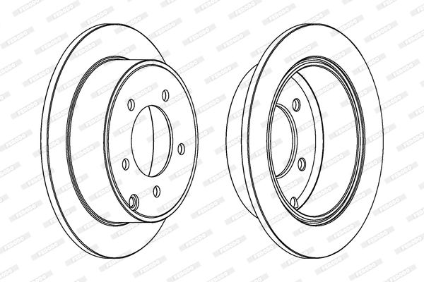 Disque de frein FERODO DDF1762C