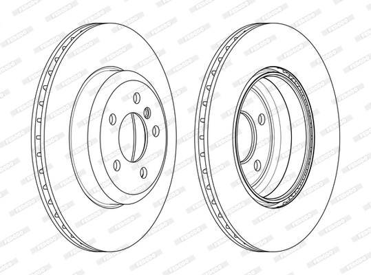 Disque de frein FERODO DDF2480C