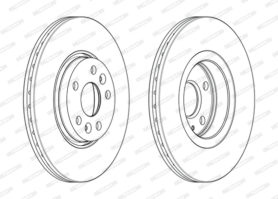 Disque de frein FERODO DDF2266C