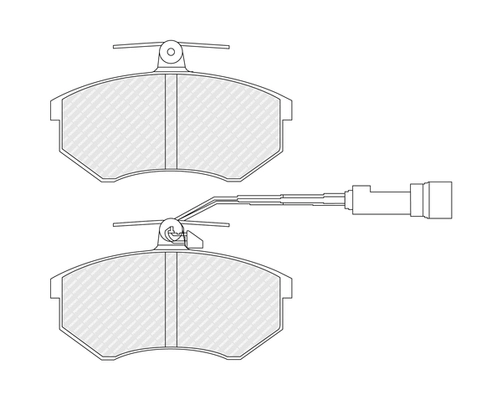 Kit de plaquettes de frein, frein à disque FERODO FDB954