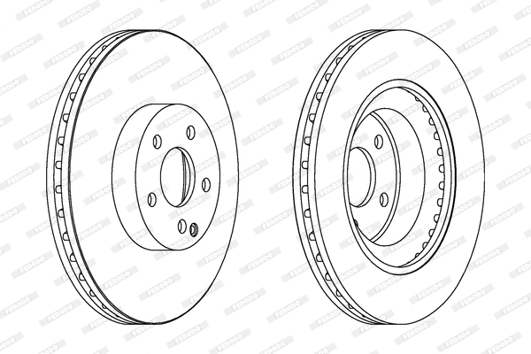 Disque de frein FERODO DDF1595C-1