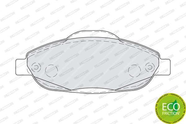 Kit de plaquettes de frein, frein à disque FERODO FDB4003