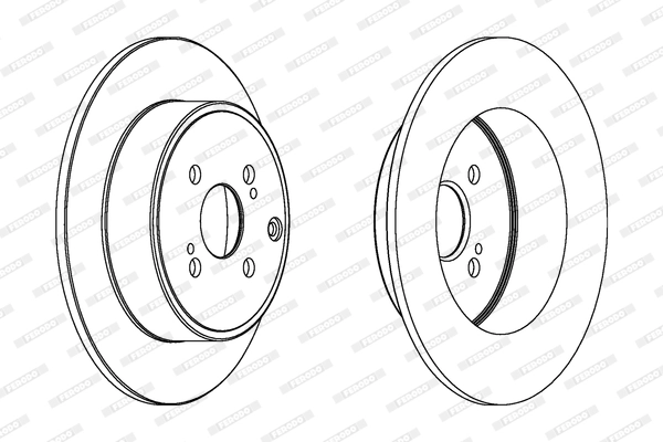 Disque de frein FERODO DDF1421