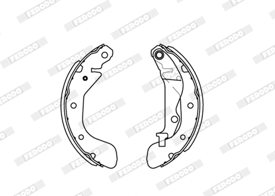 Jeu de mâchoires de frein FERODO FSB4173