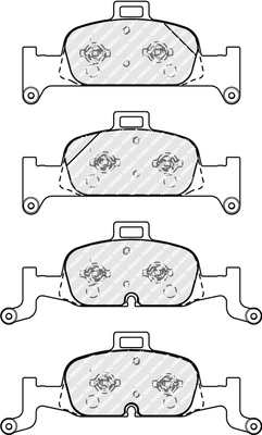 Kit de plaquettes de frein, frein à disque FERODO FDB4616