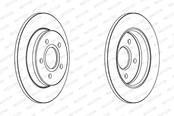 Disque de frein FERODO DDF1226