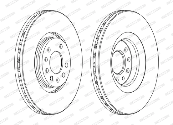 Disque de frein FERODO DDF1904C