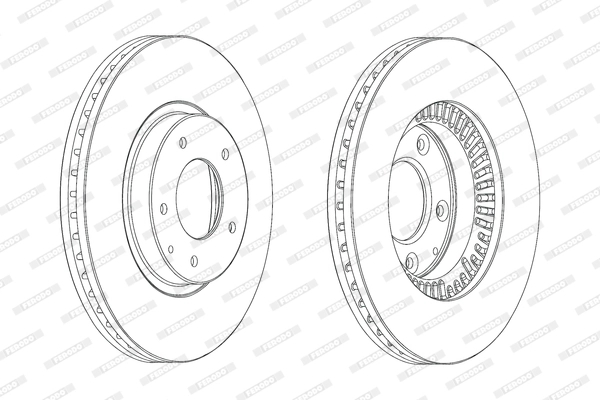 Disque de frein FERODO DDF2262C
