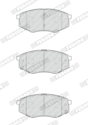 Kit de plaquettes de frein, frein à disque FERODO FDB4447