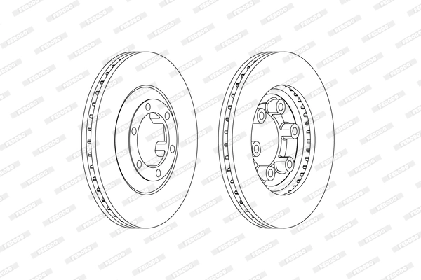 Disque de frein FERODO DDF2373C