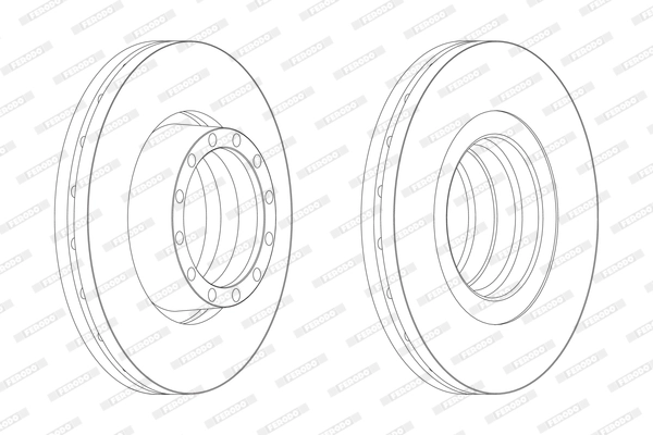 Disque de frein FERODO FCR132A