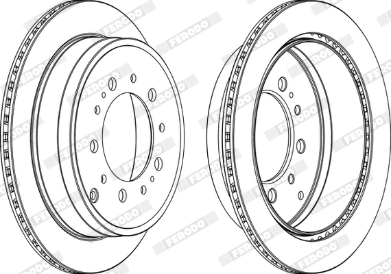 Disque de frein FERODO DDF1799C-1
