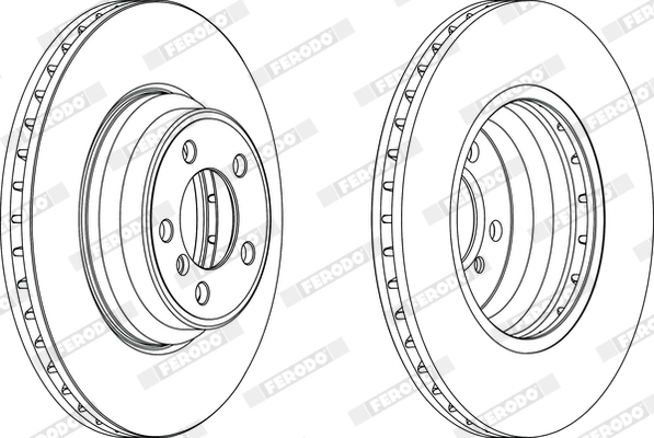 Disque de frein FERODO DDF1245C-1