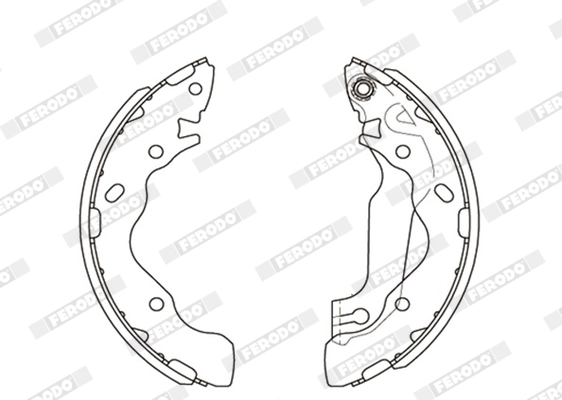 Jeu de mâchoires de frein FERODO FSB607