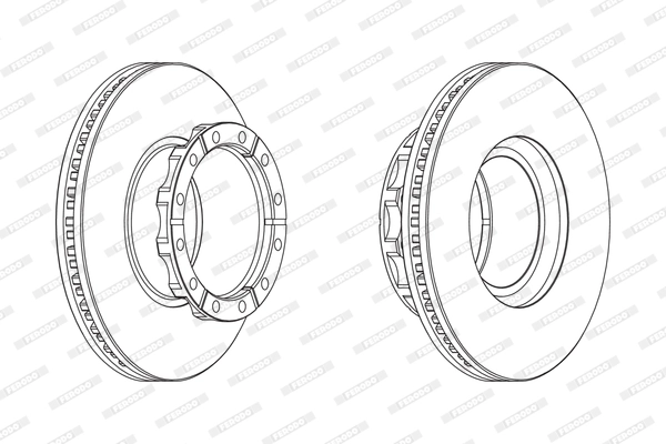 Disque de frein FERODO FCR173A