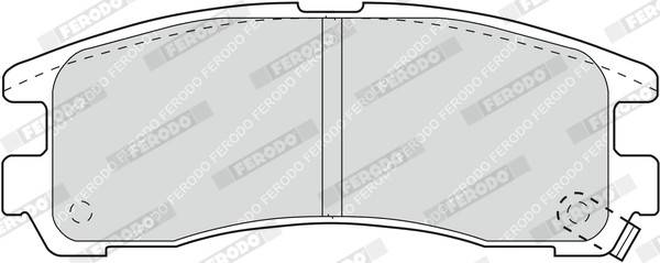 Kit de plaquettes de frein, frein à disque FERODO FDB803