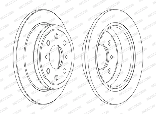 Disque de frein FERODO DDF468C