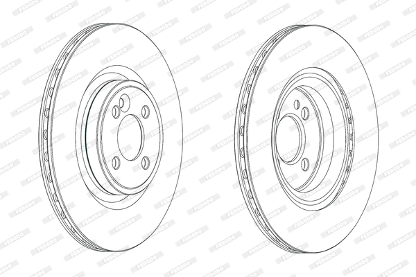 Disque de frein FERODO DDF2127C
