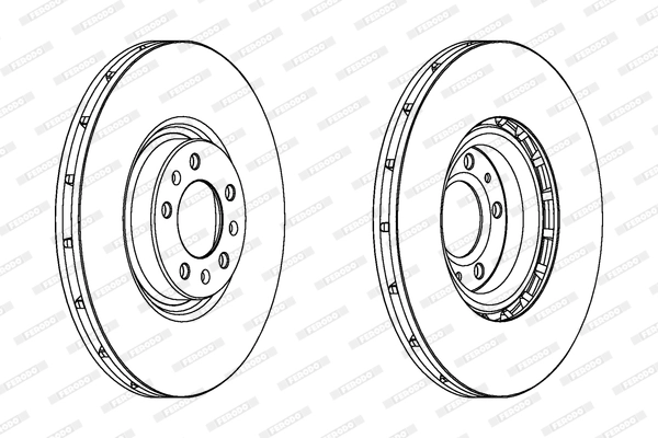 Disque de frein FERODO DDF1747C-1