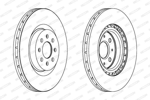 Disque de frein FERODO DDF1773C