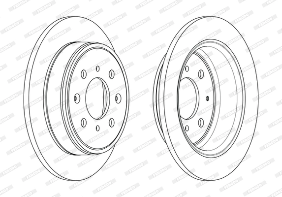 Disque de frein FERODO DDF950