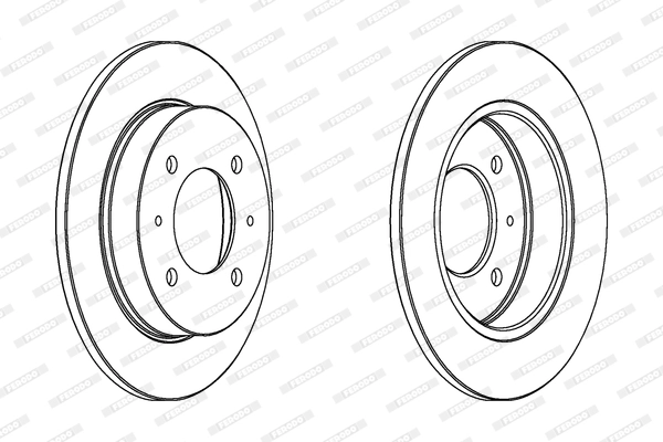 Disque de frein FERODO DDF1176