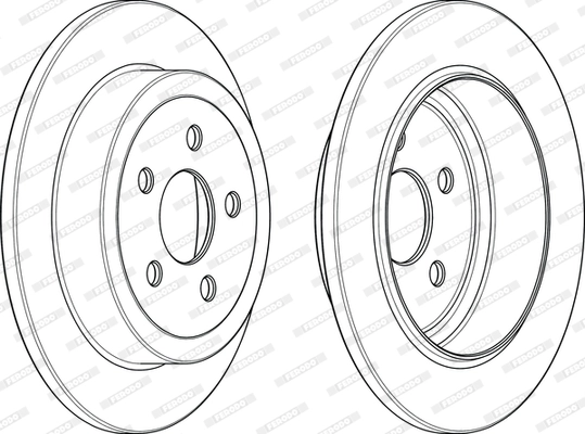 Disque de frein FERODO DDF1911C