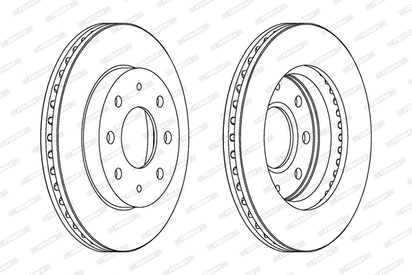 Disque de frein FERODO DDF741C