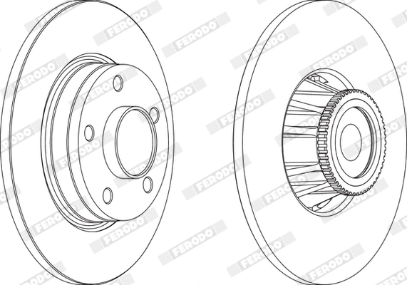 Disque de frein FERODO DDF1623-1