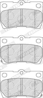 Kit de plaquettes de frein, frein à disque FERODO FDB4001
