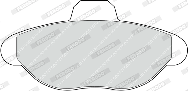 Kit de plaquettes de frein, frein à disque FERODO FDB749