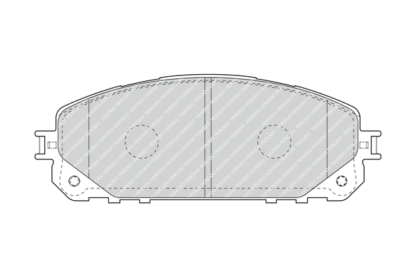 Kit de plaquettes de frein, frein à disque FERODO FDB4882