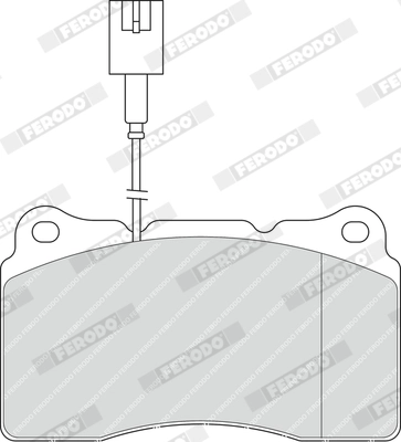 Kit de plaquettes de frein, frein à disque FERODO FDB1334