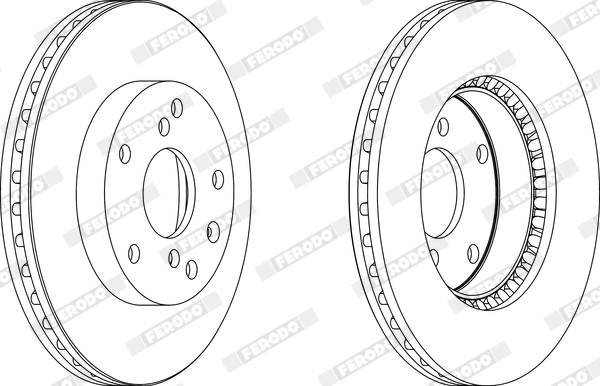 Disque de frein FERODO DDF1192