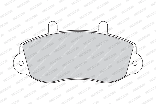 Kit de plaquettes de frein, frein à disque FERODO FVR1292