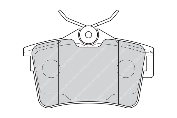 Kit de plaquettes de frein, frein à disque FERODO FDB4250G