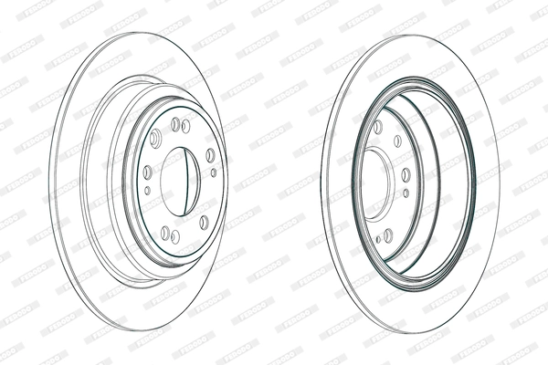 Disque de frein FERODO DDF1778C