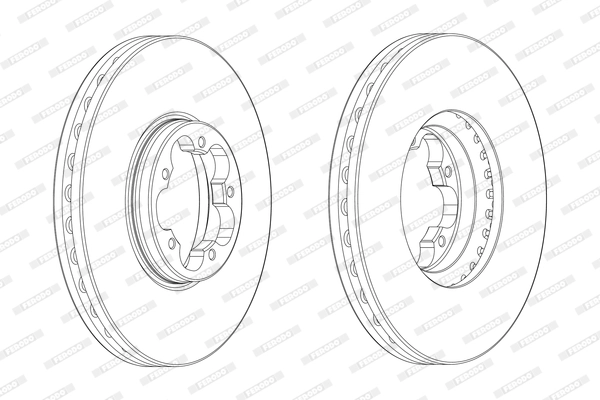 Disque de frein FERODO DDF2470-1