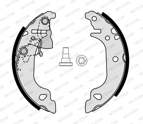 Jeu de mâchoires de frein FERODO FSB4312