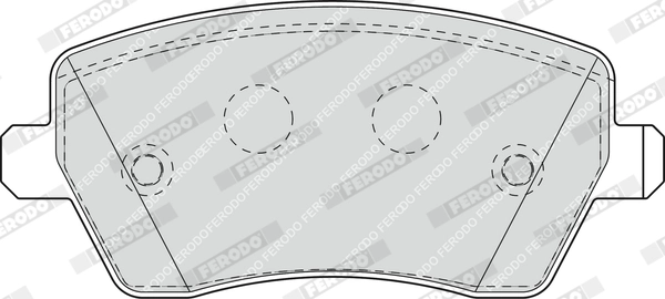 Kit de plaquettes de frein, frein à disque FERODO FDB1617