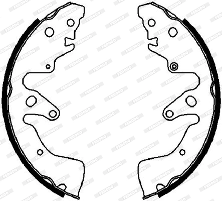 Jeu de mâchoires de frein FERODO FSB4034