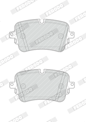 Kit de plaquettes de frein, frein à disque FERODO FDB4807