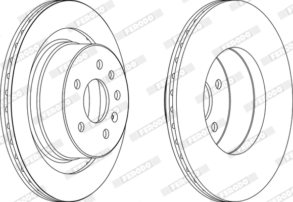 Disque de frein FERODO DDF1604