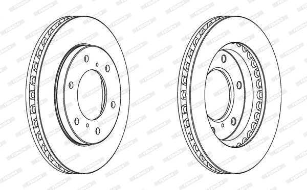 Disque de frein FERODO DDF1818C